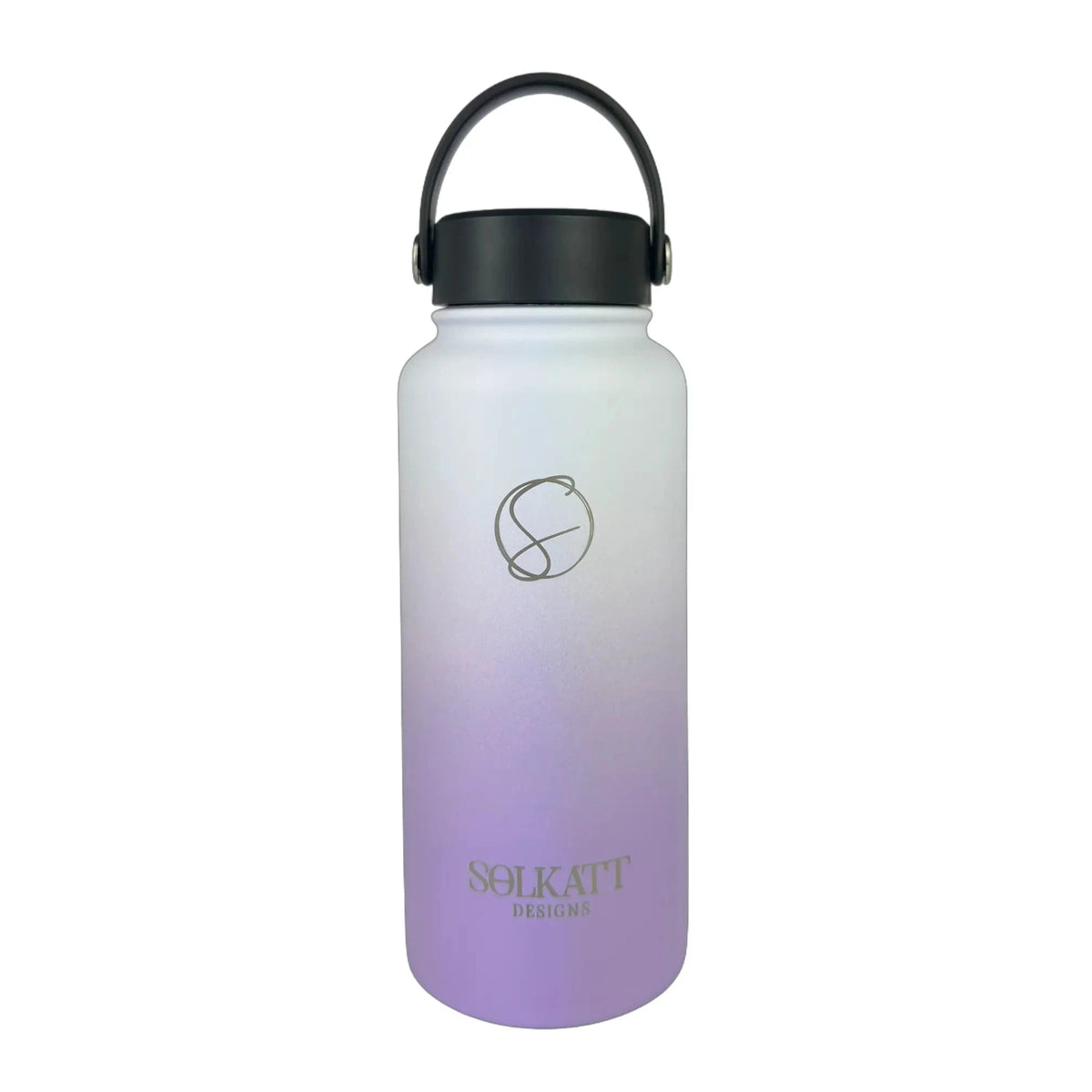 Lavender Lilac Insulated Water Bottle - 950ml - Solkatt Designs 