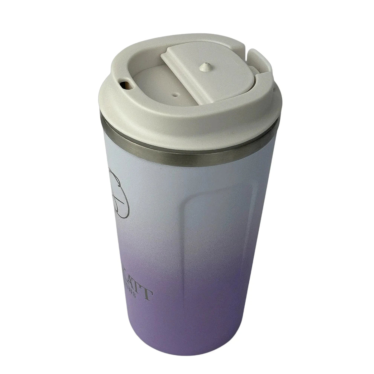 Lavender Lilac Insulated Travel Coffee Cup - 500ml - Solkatt Designs 