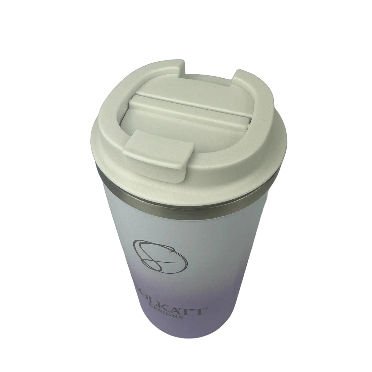 Lavender Lilac Insulated Travel Coffee Cup - 500ml - Solkatt Designs 