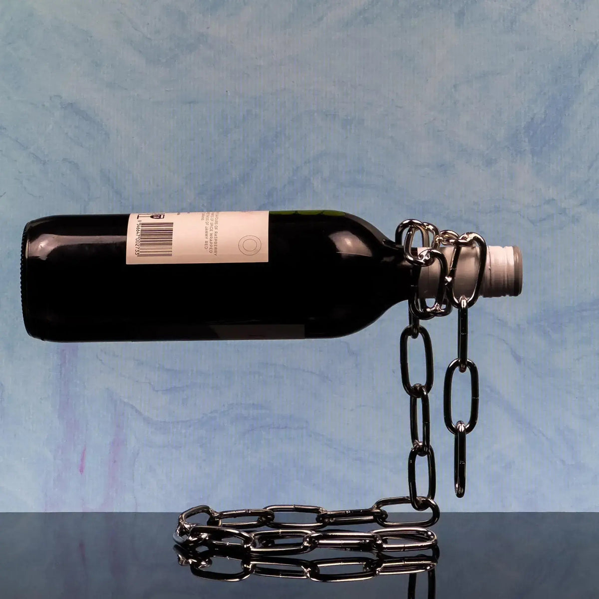 Metal Chain Link Wine Bottle Holder - Solkatt Designs 