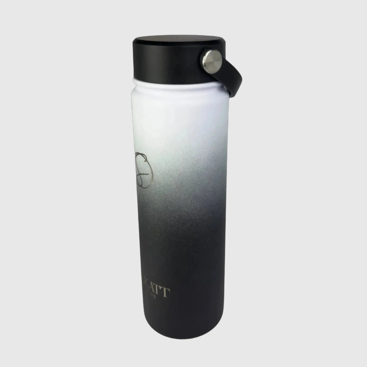 Midnight Black Insulated Water Bottle - 650ml - Solkatt Designs 