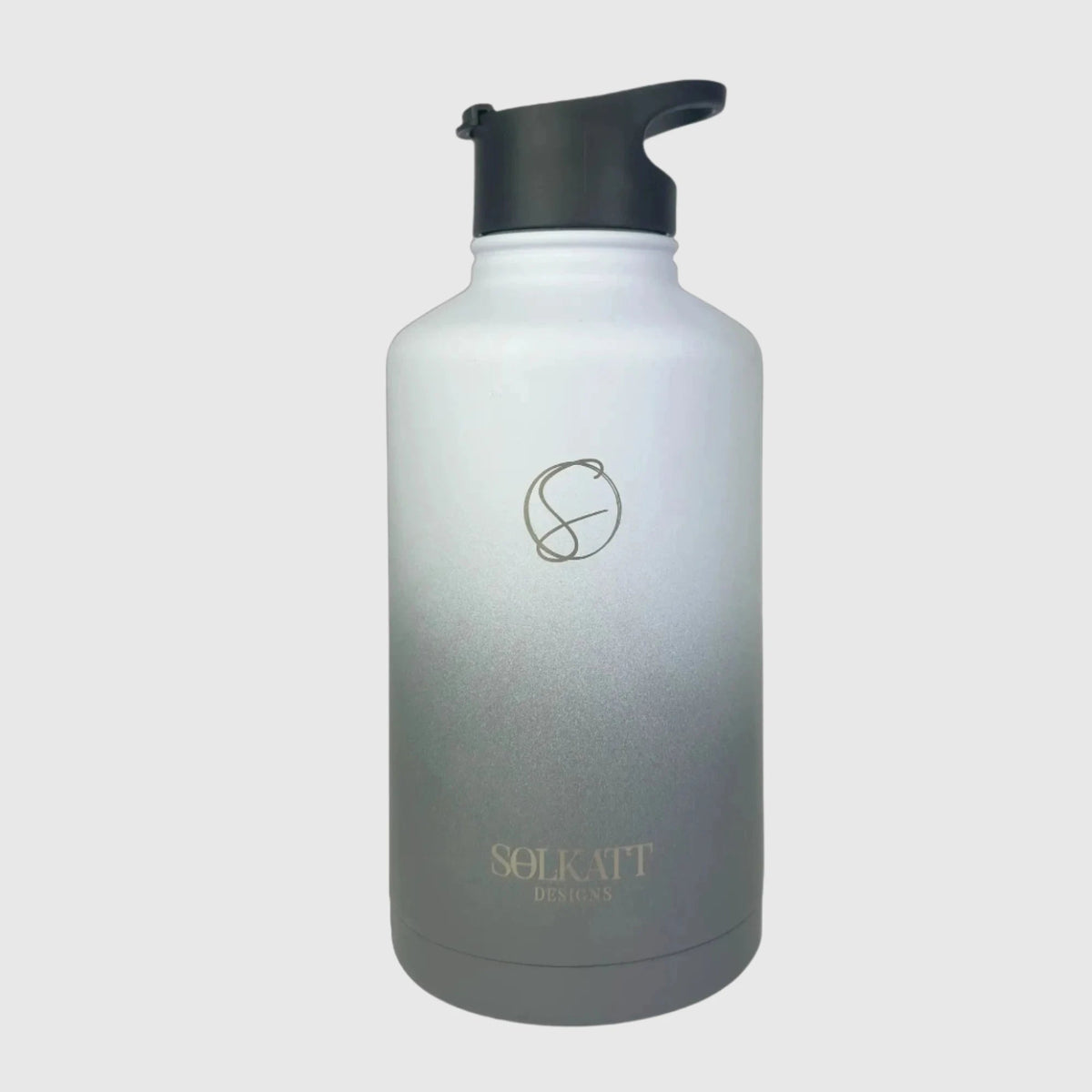 Misty Grey Insulated Water Bottle - 1.9L - Solkatt Designs 