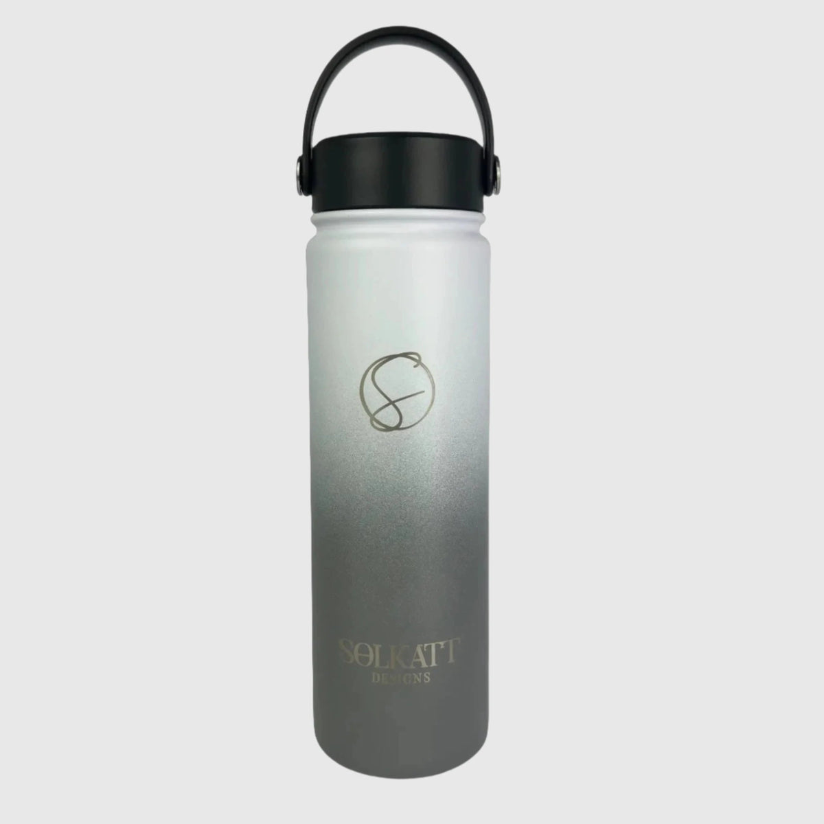 Misty Grey Insulated Water Bottle - 650ml - Solkatt Designs 