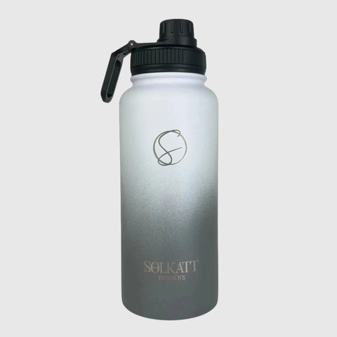 Misty Grey Insulated Water Bottle - 950ml Stainless Steel