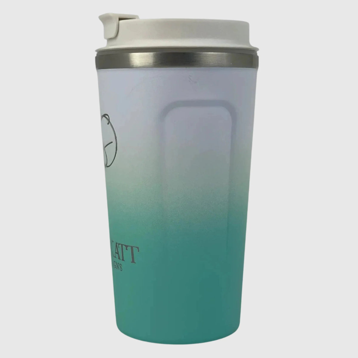 Ocean Aqua Insulated Travel Coffee Cup - 500ml - Solkatt Designs 