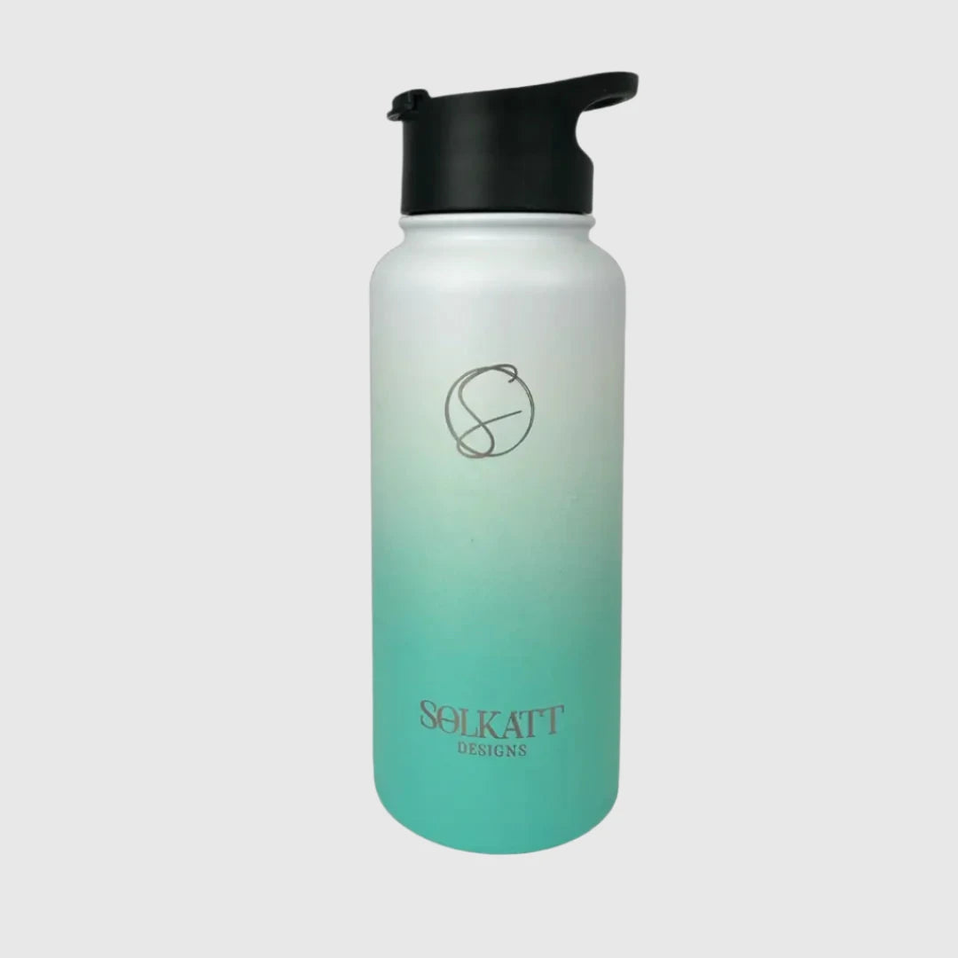 Ocean Aqua Insulated Water Bottle - 950ml - Solkatt Designs 