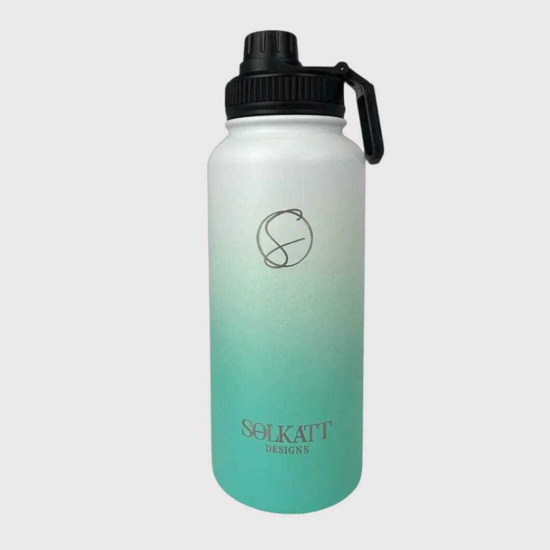 Ocean Aqua Insulated Water Bottle - 950ml - Solkatt Designs 