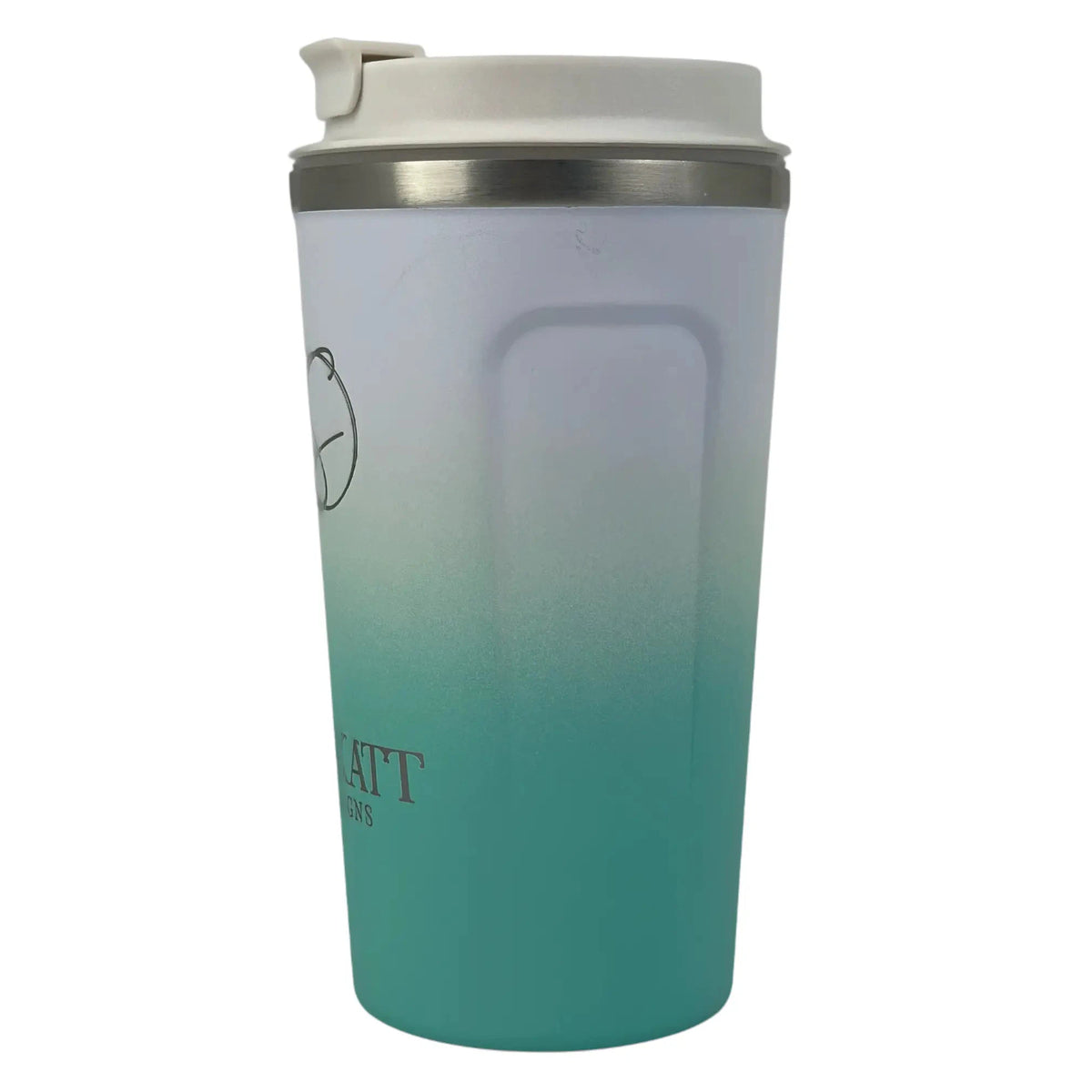 Ocean Aqua Insulated Travel Coffee Cup - 500ml - Solkatt Designs 