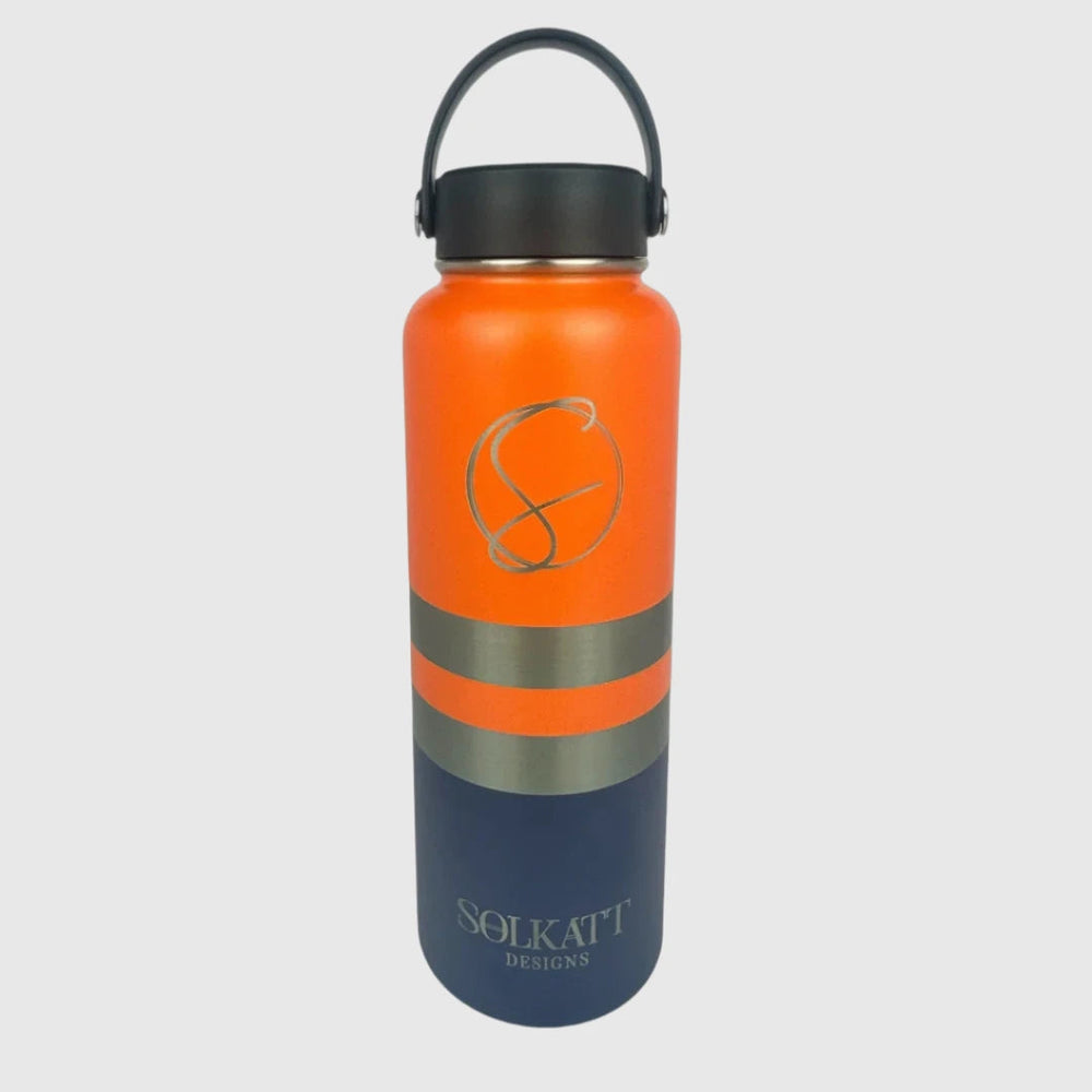 Ole Mate Orange Insulated Tradie Water Bottle - 1.2L Stainless Steel