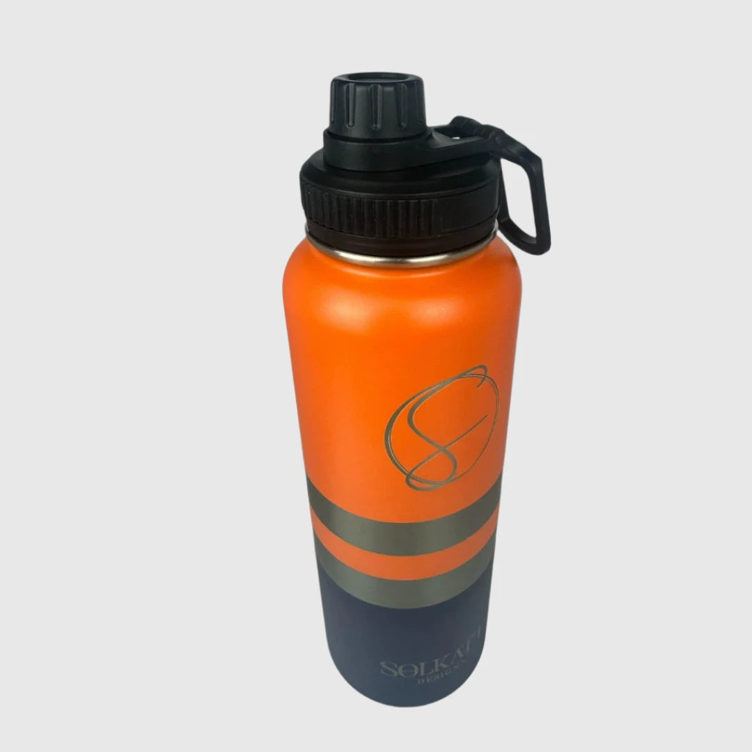 Ole Mate Orange Insulated Tradie Water Bottle - 1.2L - Solkatt Designs 