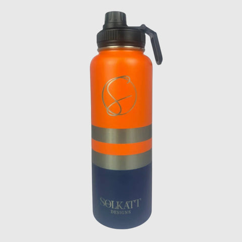 Ole Mate Orange Insulated Tradie Water Bottle - 1.2L Stainless Steel