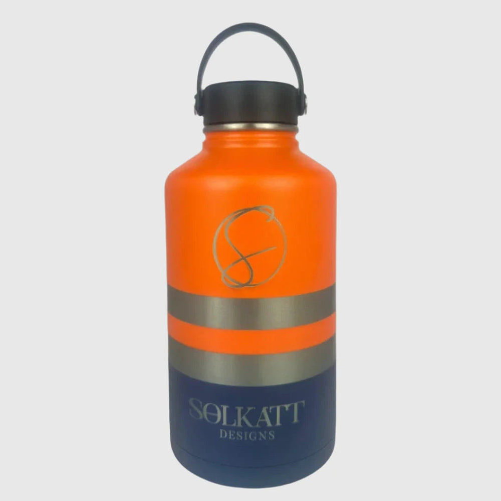 Ole Mate Orange Insulated Tradie Water Bottle - 1.9L Stainless Steel