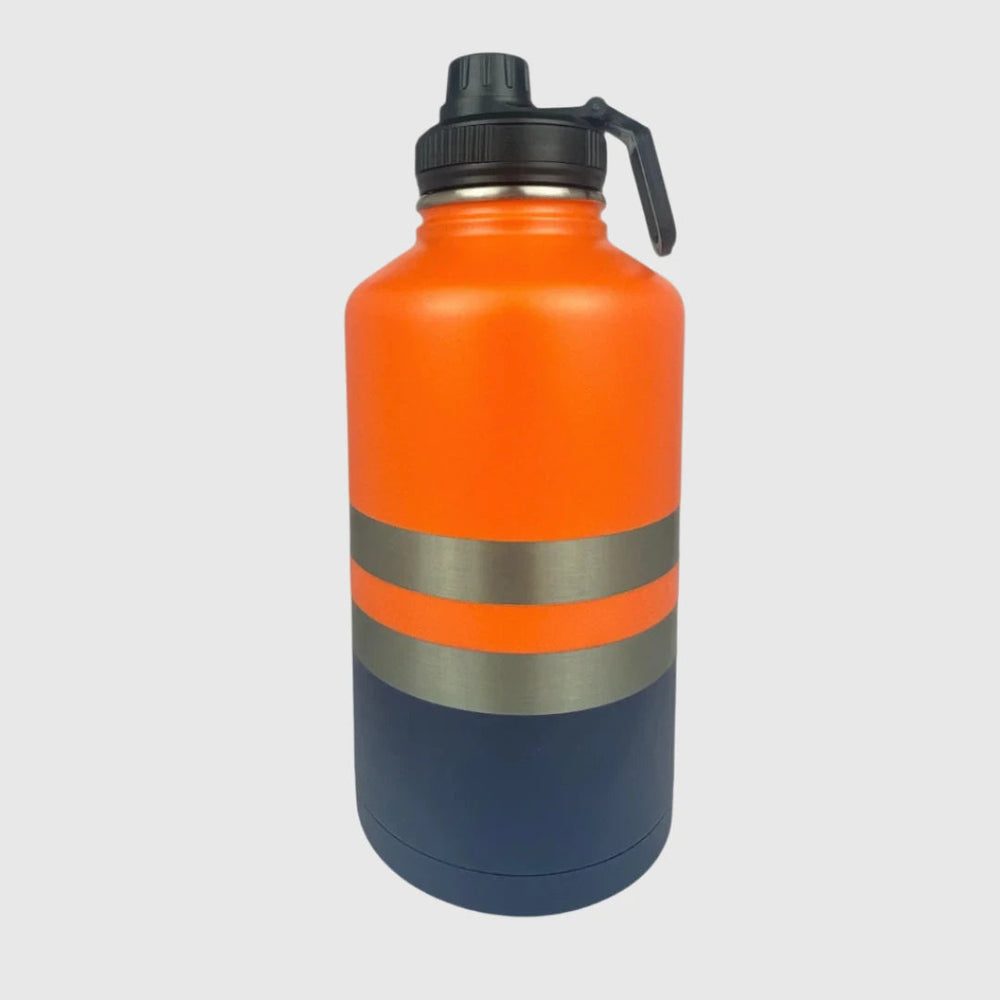 Ole Mate Orange Insulated Tradie Water Bottle - 1.9L Stainless Steel