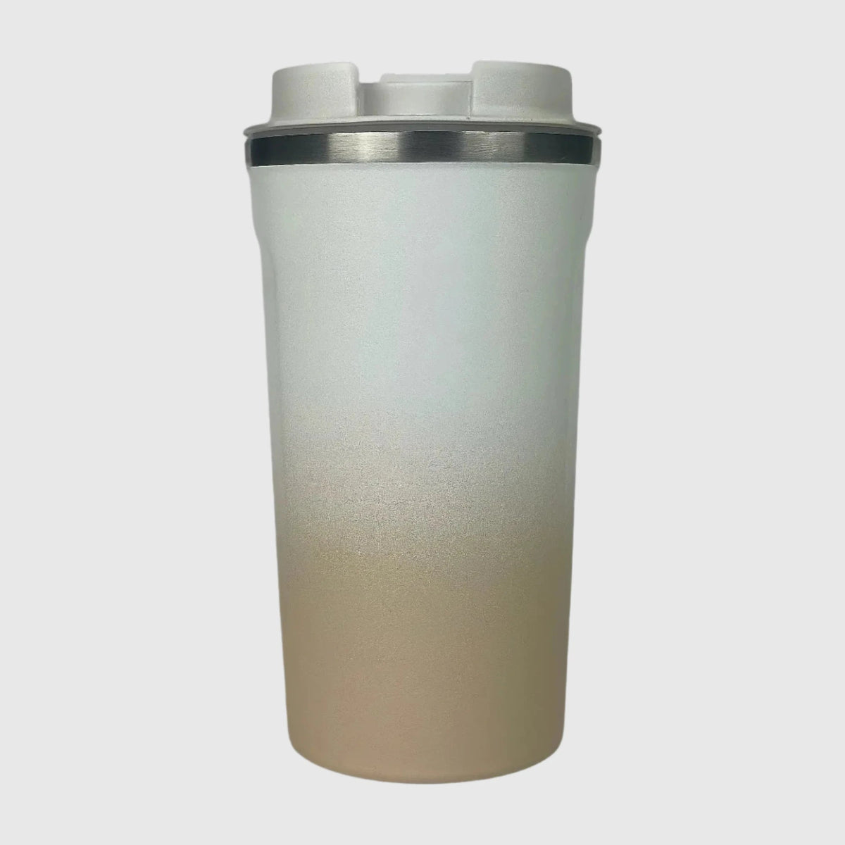 Pastel Beige Insulated Travel Coffee Cup - 500ml - Solkatt Designs 