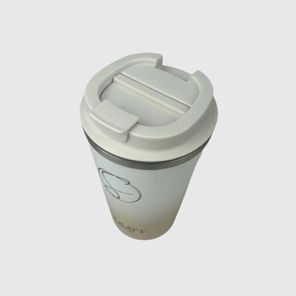 Pastel Beige Insulated Travel Coffee Cup - 500ml - Solkatt Designs 