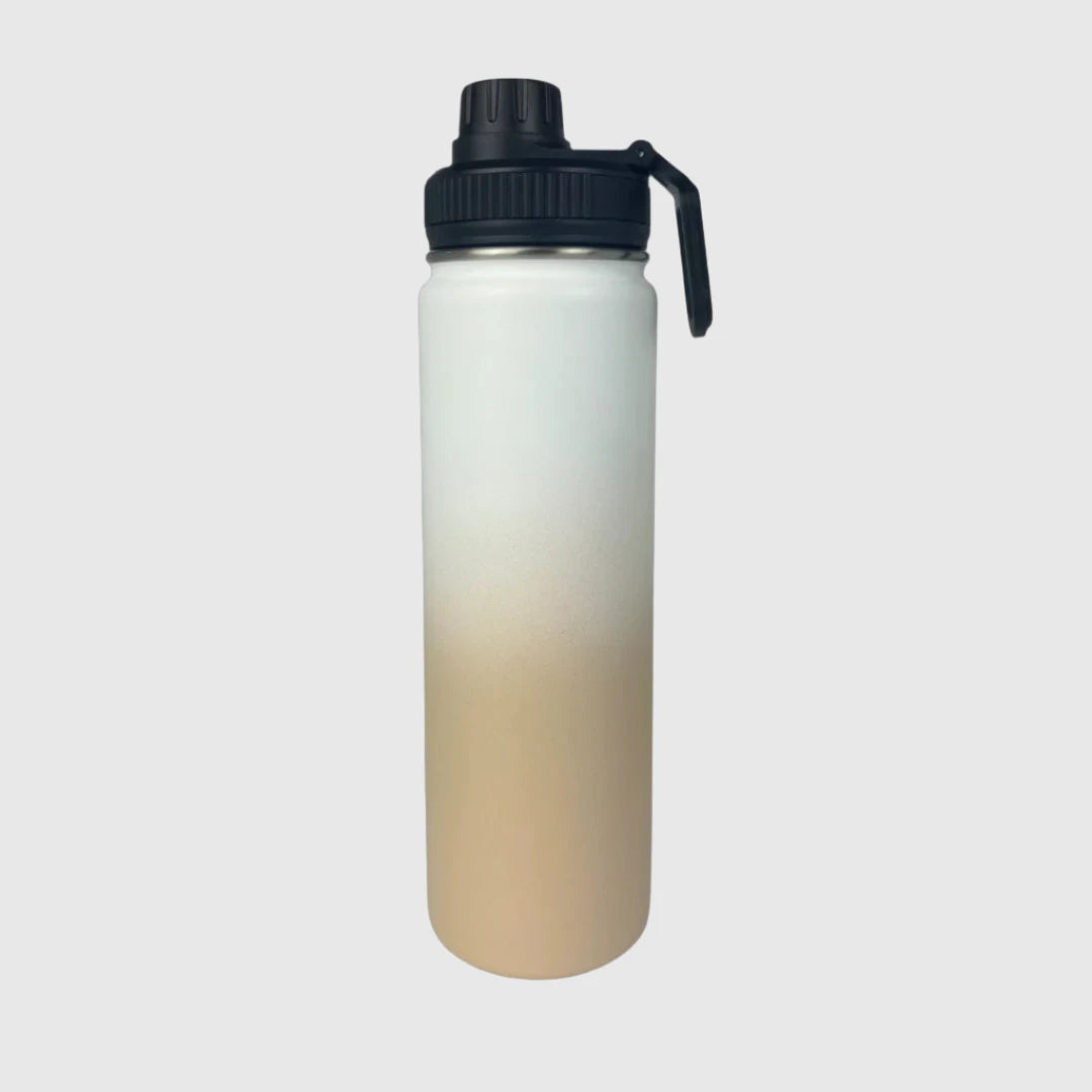 Pastel Beige Insulated Water Bottle - 650ml - Solkatt Designs 