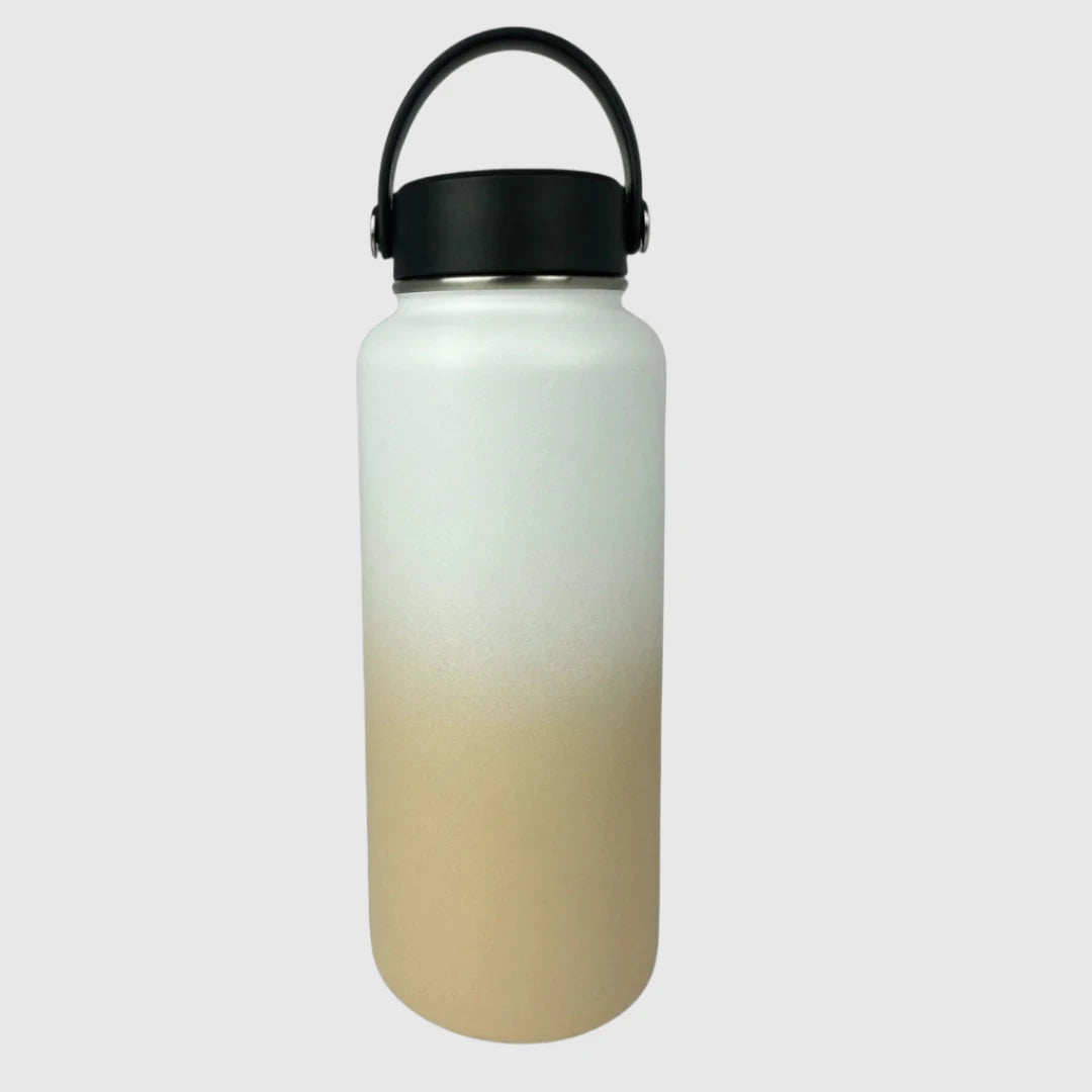 Pastel Beige Insulated Water Bottle - 950ml - Solkatt Designs 