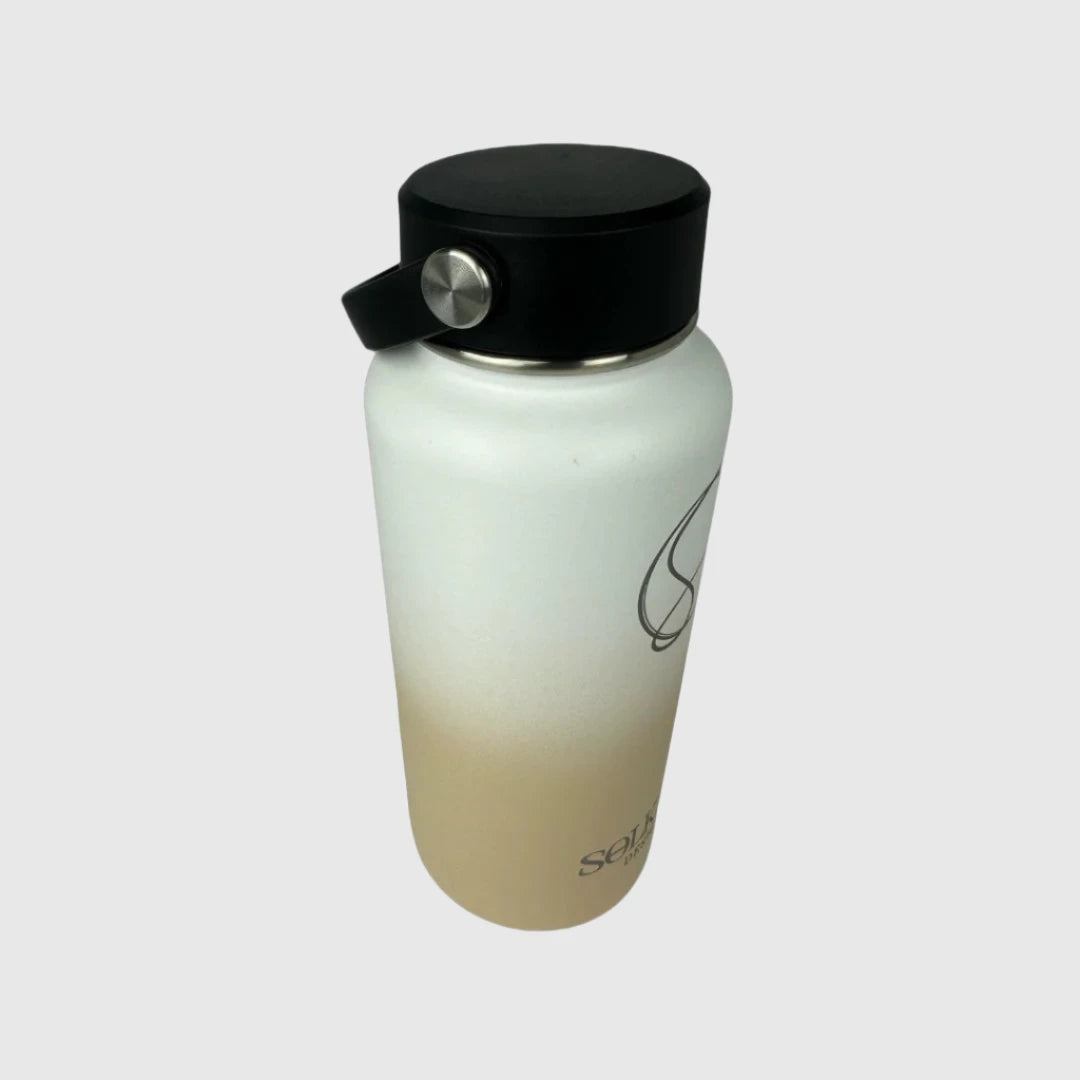 Pastel Beige Insulated Water Bottle - 950ml - Solkatt Designs 