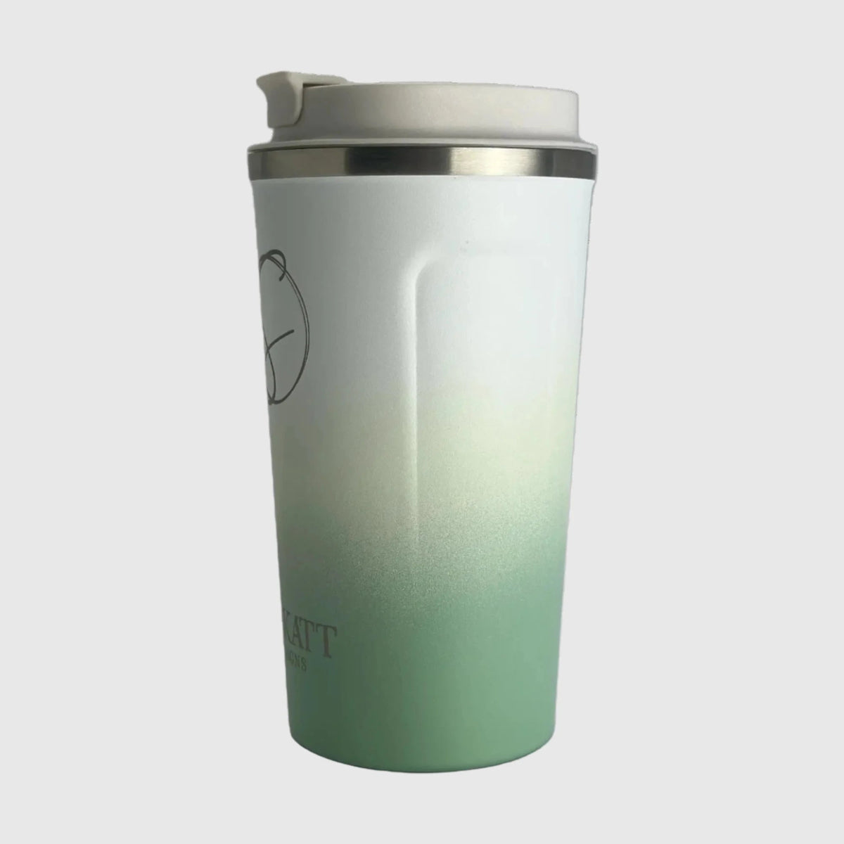 Pastel Green Insulated Travel Coffee Cup - 500ml - Solkatt Designs 