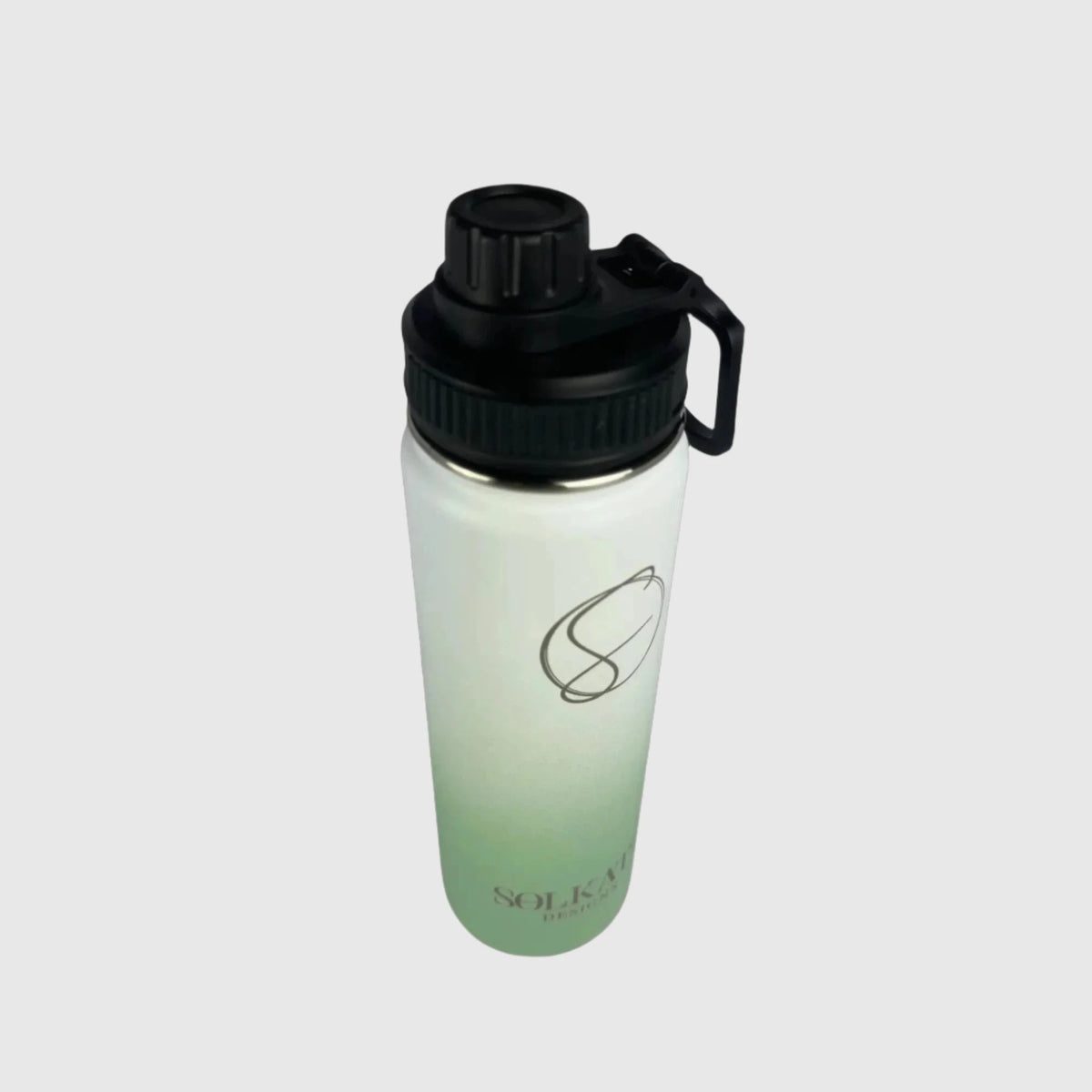 Pastel Green Insulated Water Bottle - 650ml - Solkatt Designs 