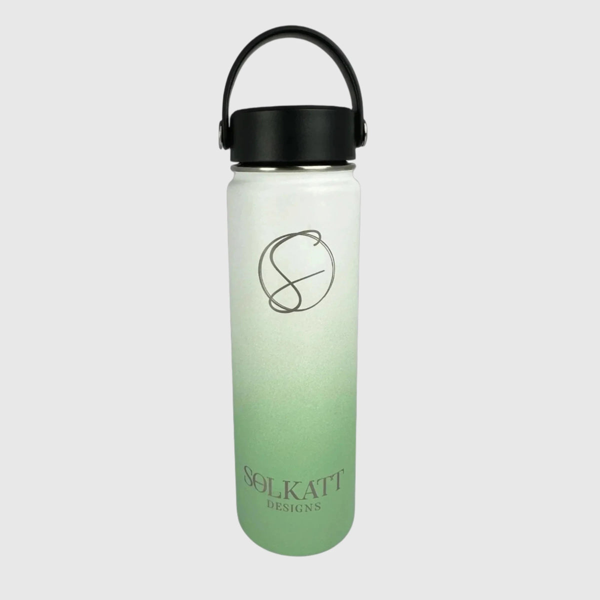 Pastel Green Insulated Water Bottle - 650ml - Solkatt Designs 