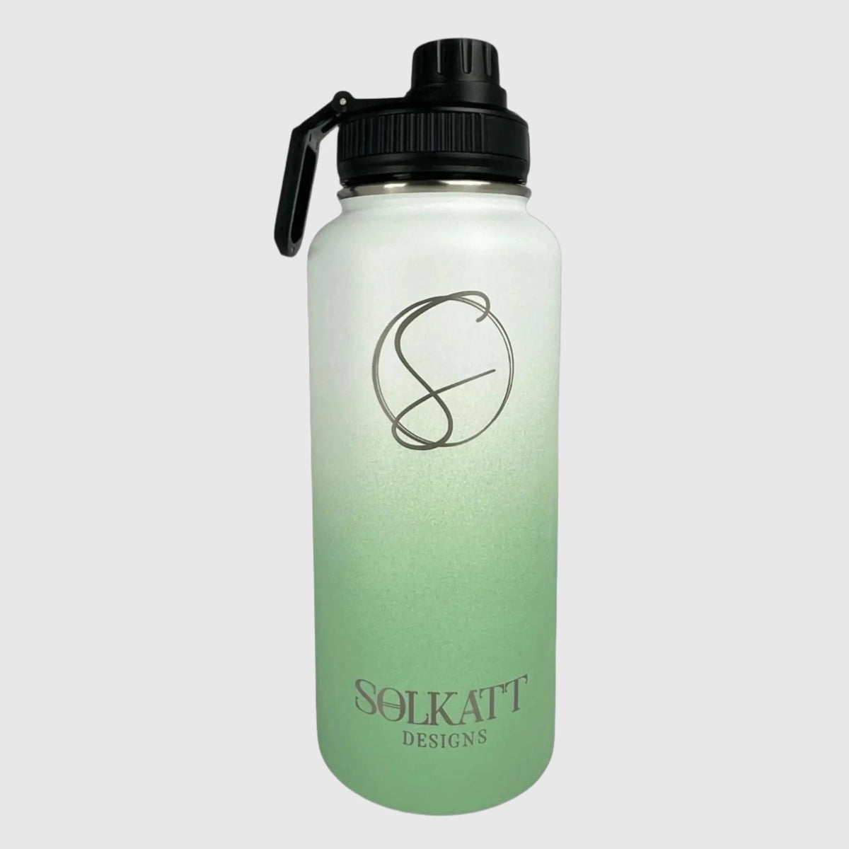 Pastel Green Insulated Water Bottle - 950ml - Solkatt Designs 