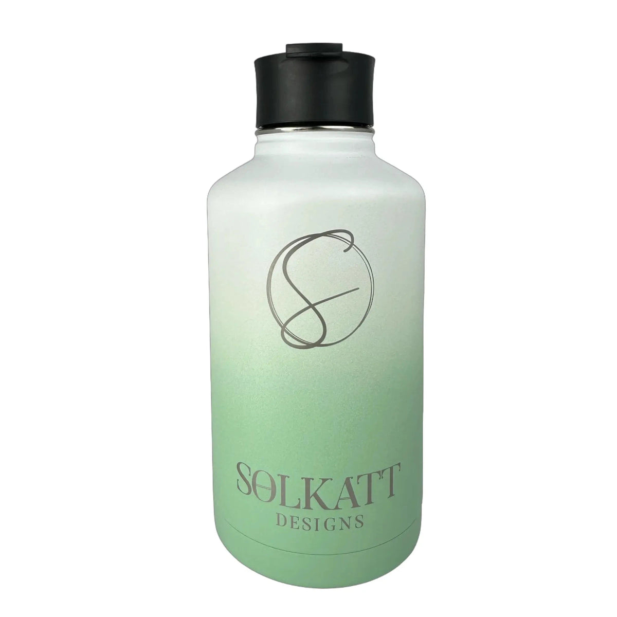 Pastel Green Insulated Water Bottle - 1.9L - Solkatt Designs 