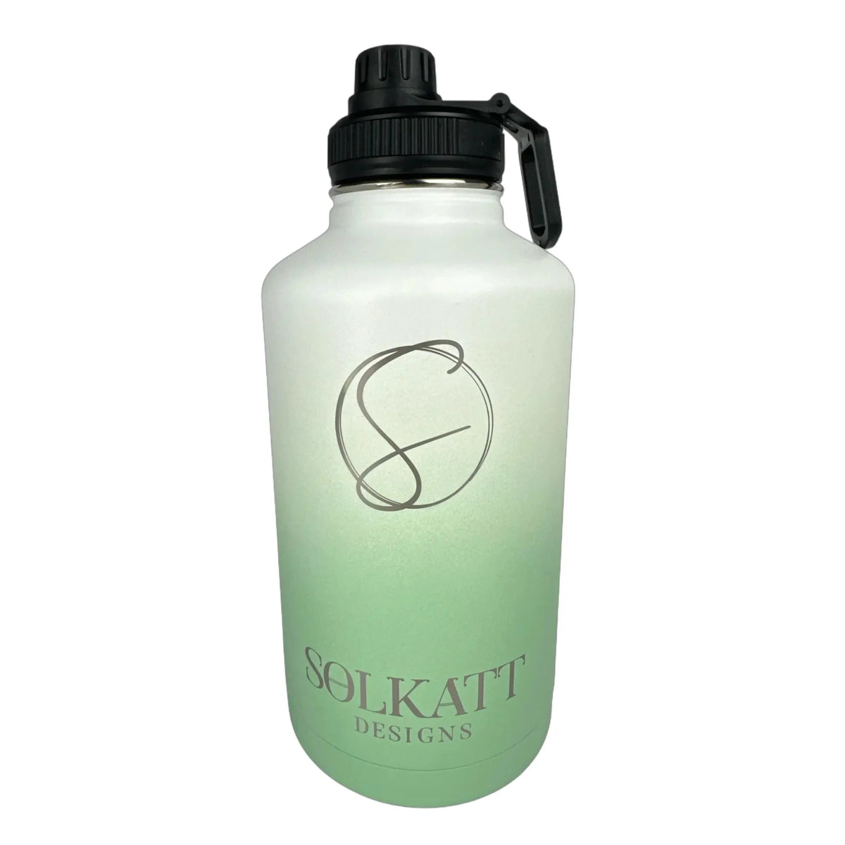 Pastel Green Insulated Water Bottle - 1.9L - Solkatt Designs 