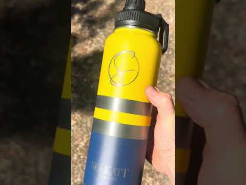 Yeah Nah Yellow Insulated Tradie Water Bottle - 1.2L Stainless Steel