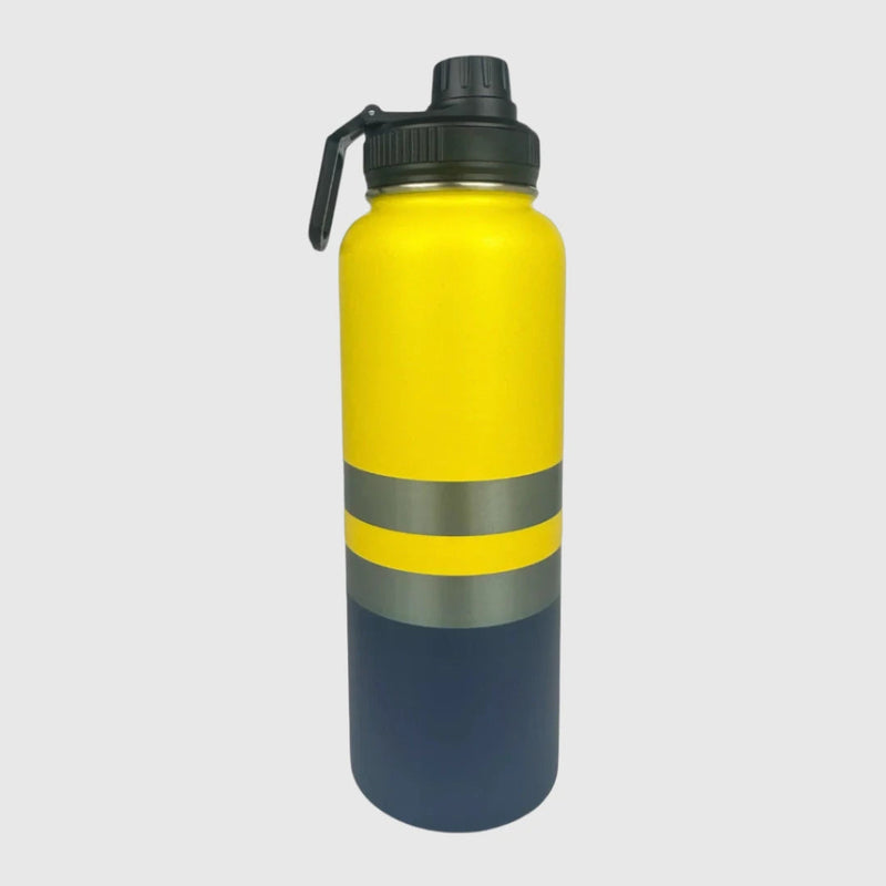 Yeah Nah Yellow Insulated Tradie Water Bottle - 1.2L - Solkatt Designs 