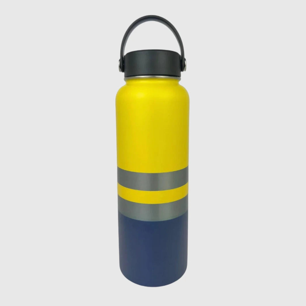 Yeah Nah Yellow Insulated Tradie Water Bottle - 1.2L Stainless Steel