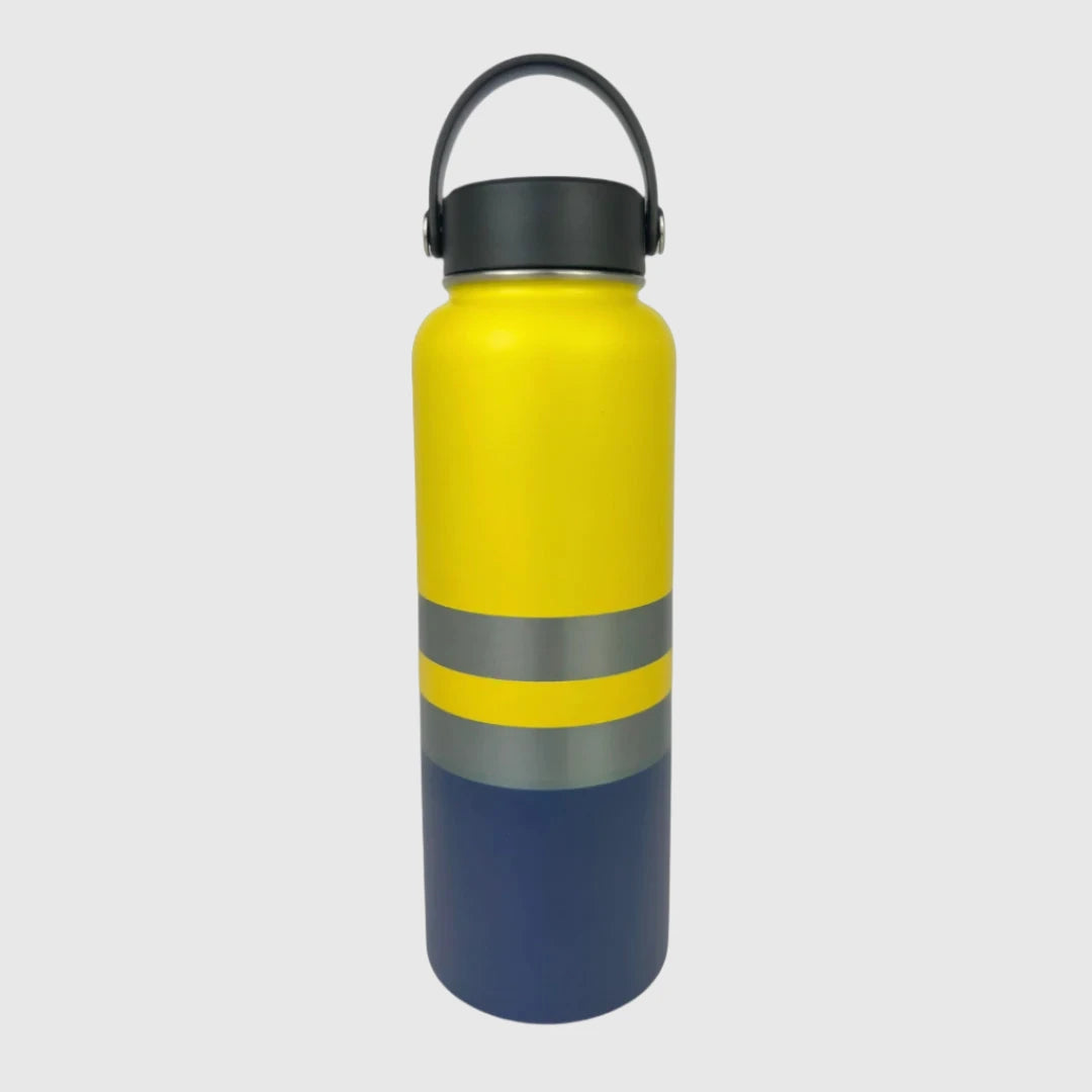 Yeah Nah Yellow Insulated Tradie Water Bottle - 1.2L - Solkatt Designs 