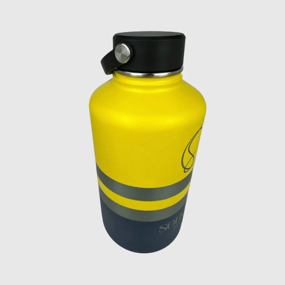 Yeah Nah Yellow Insulated Tradie Water Bottle - 1.9L Stainless Steel